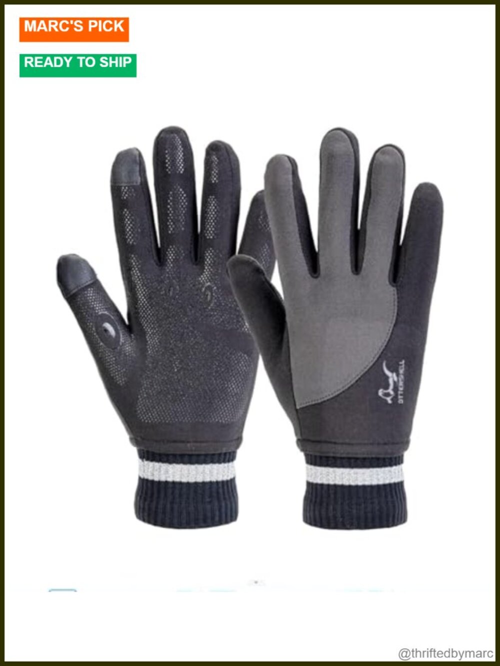 Touch Screen Waterproof Winter Gloves with Merino Wool Lining